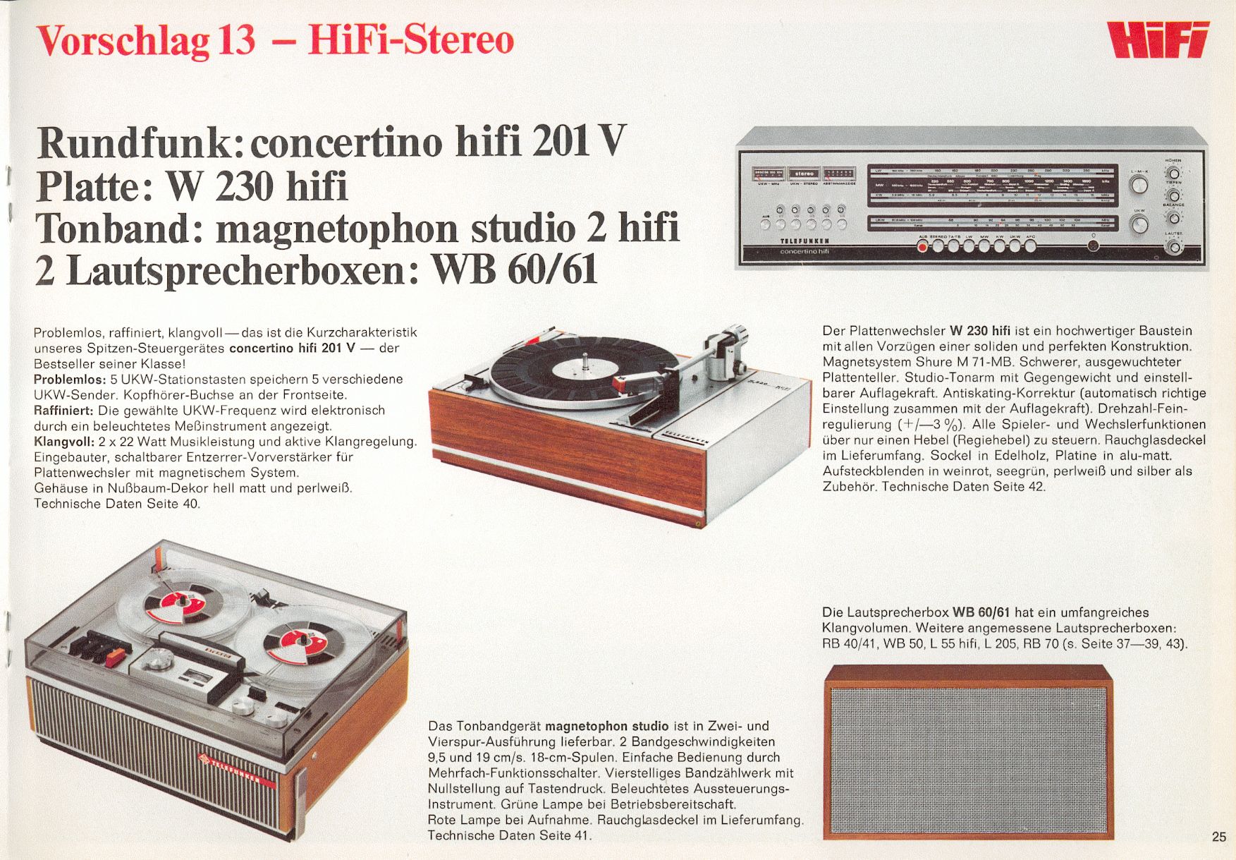 Telefunken Hifi Stereo Report 1970