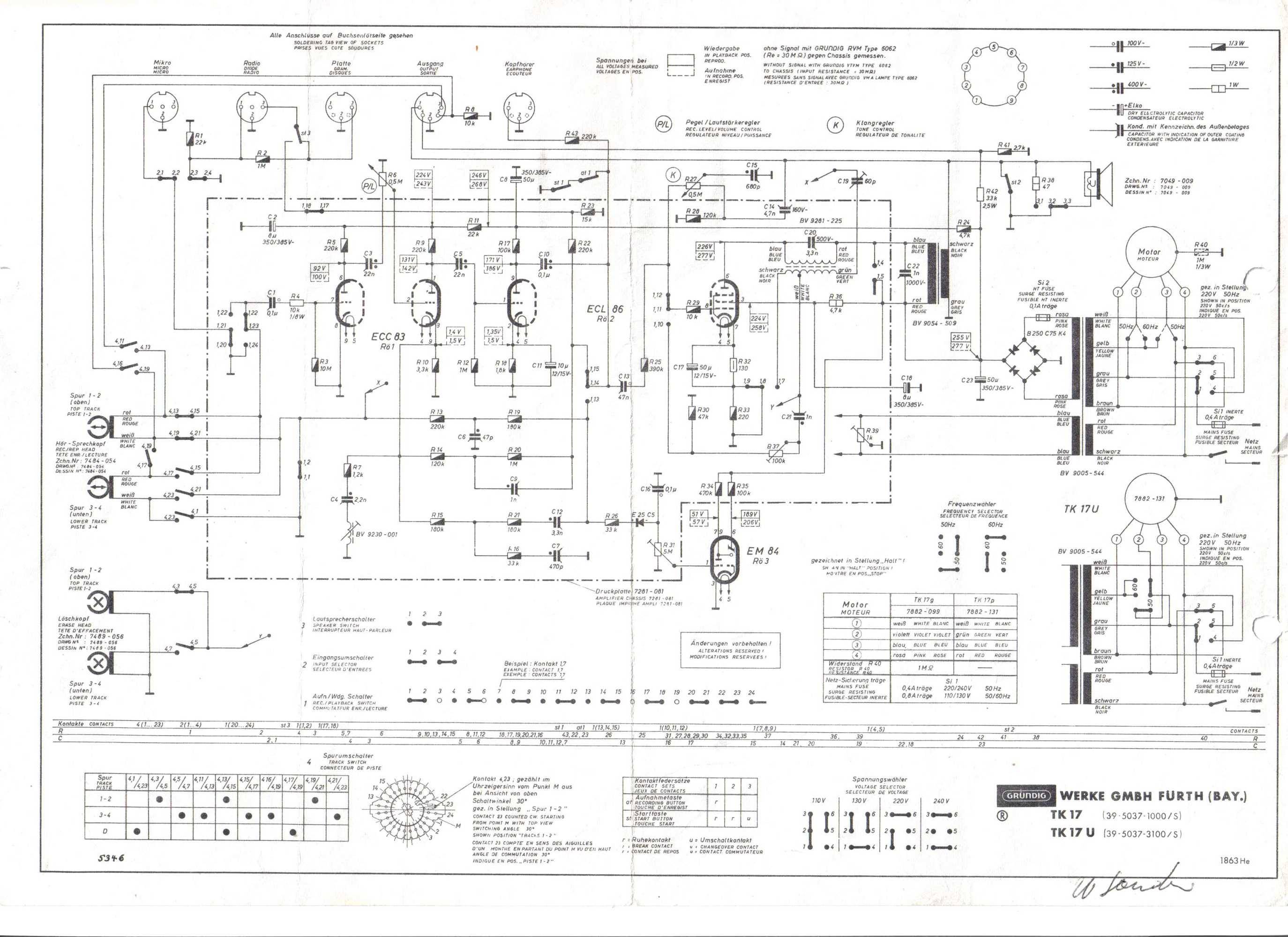 Grundig tk 27 схема