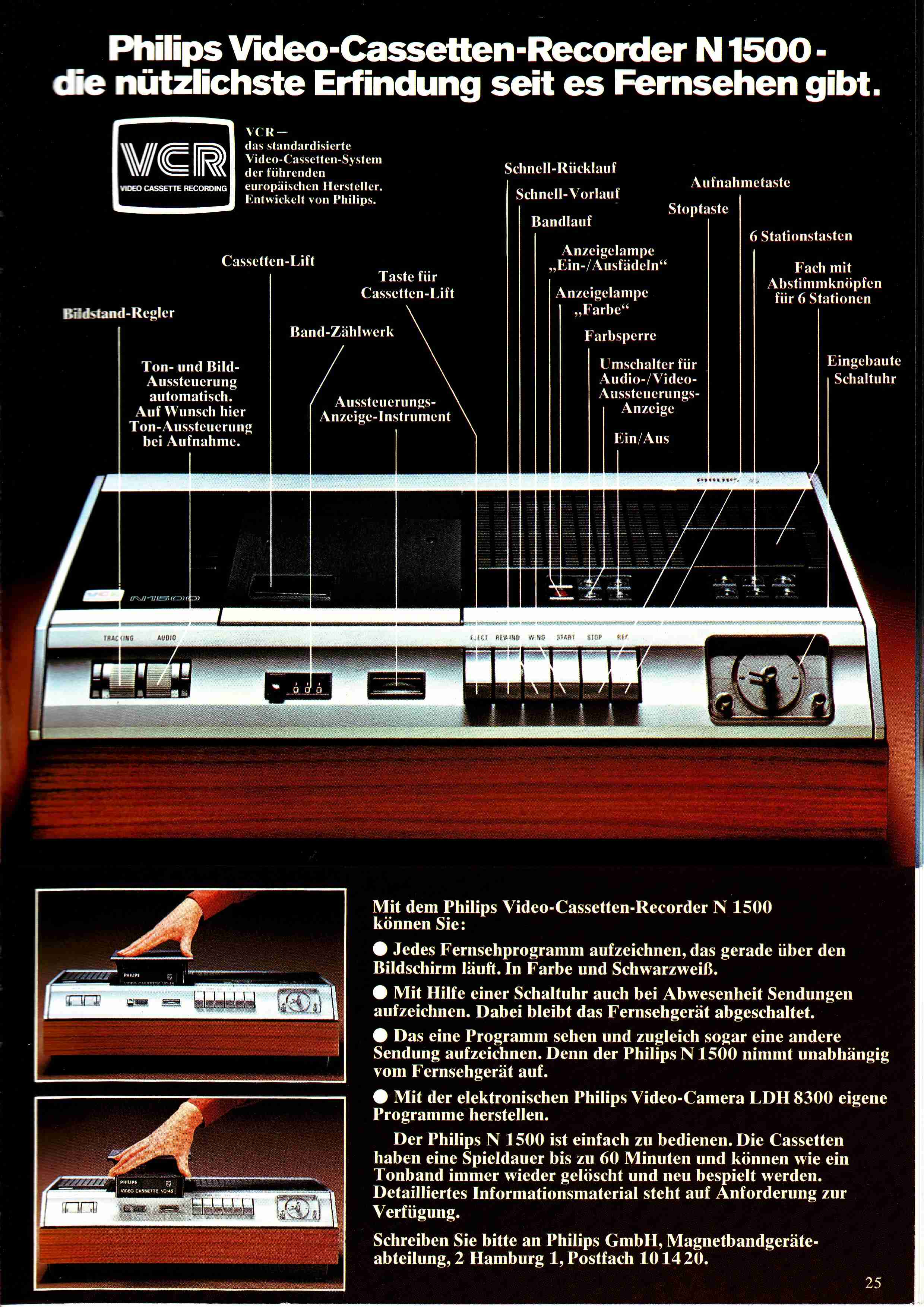 Lecteur VHS PHILIPS VR800/16 - Commerces - Installation sonore 